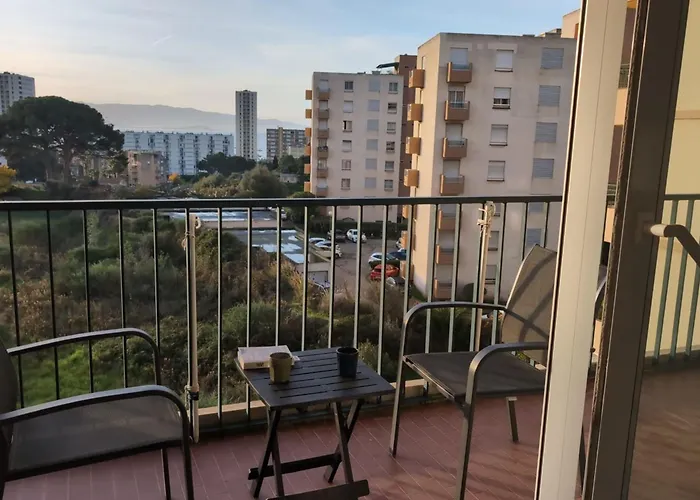 Bright With Balcony In Apartament Ajaccio (Corsica)