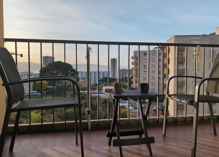 Bright With Balcony In Apartament Ajaccio (Corsica)